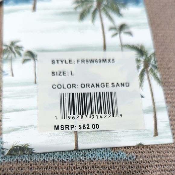 Free Planet Tan Graphic Button Down Shirt - Picture 4 of 11